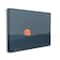 Stupell Industries Orange Moon over Dark Mountain Tree Forest Canvas Wall Art